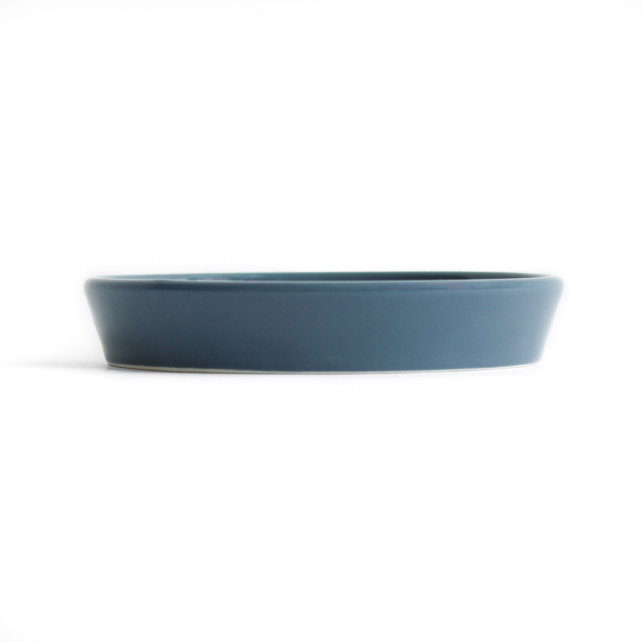 Noots Maple Waffle Slow Feeder Cat Bowl Blue Side View