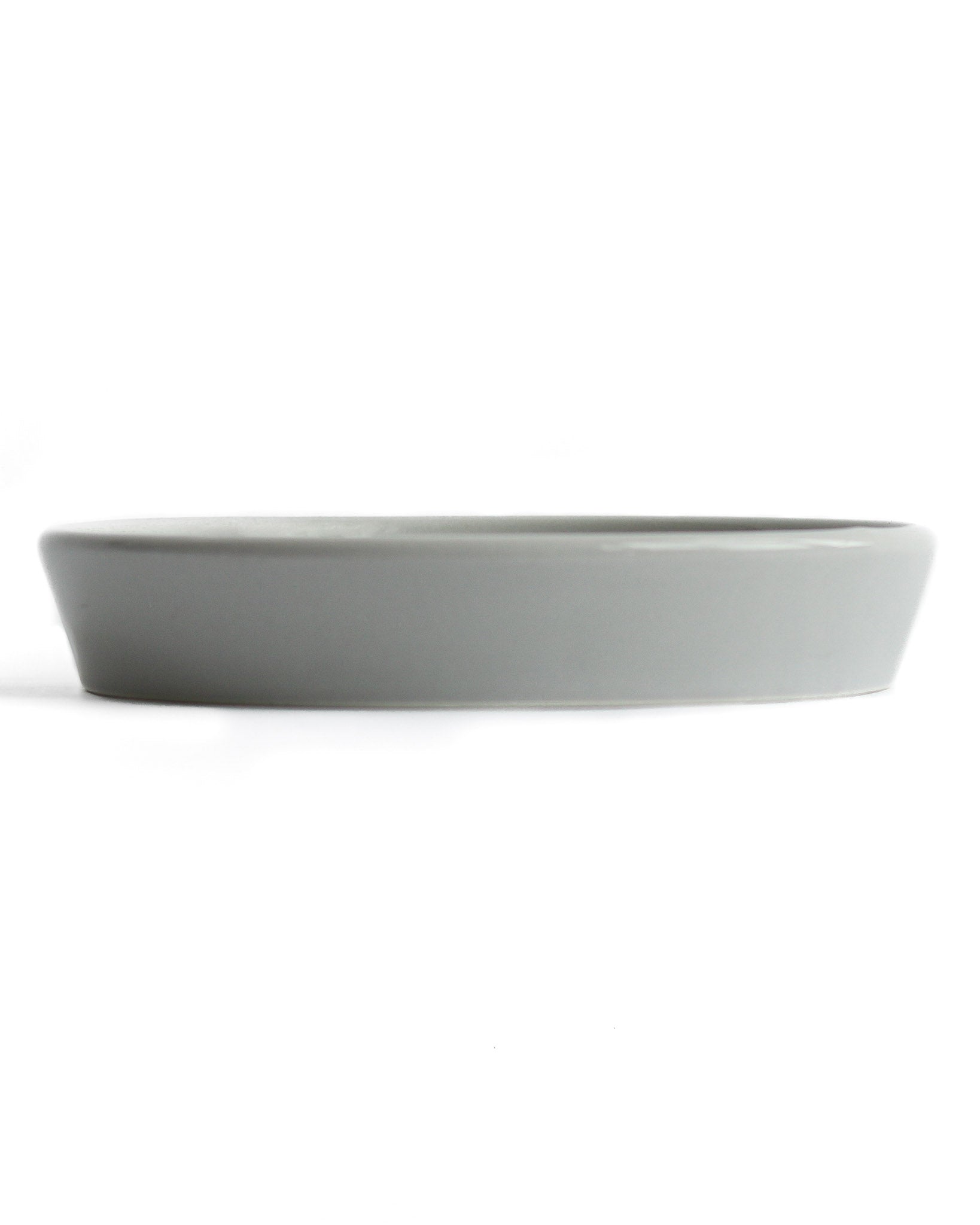 Noots grey ceramic slow feeder bowl side view