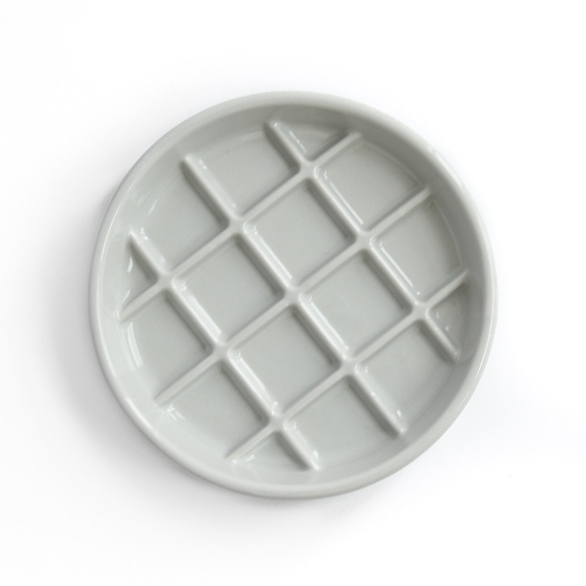 Noots Maple Waffle Slow Feeder Cat Bowl Gray