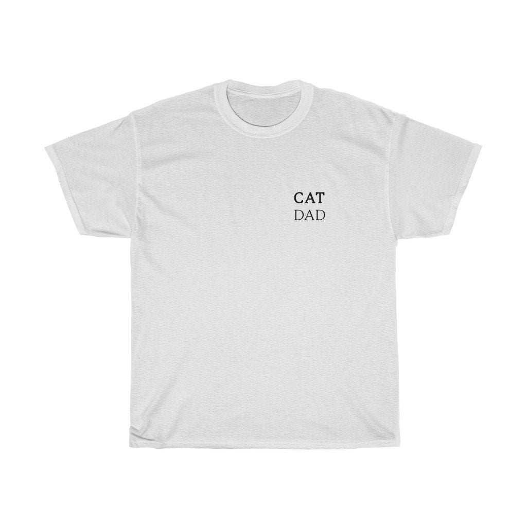 cat dad shirt white